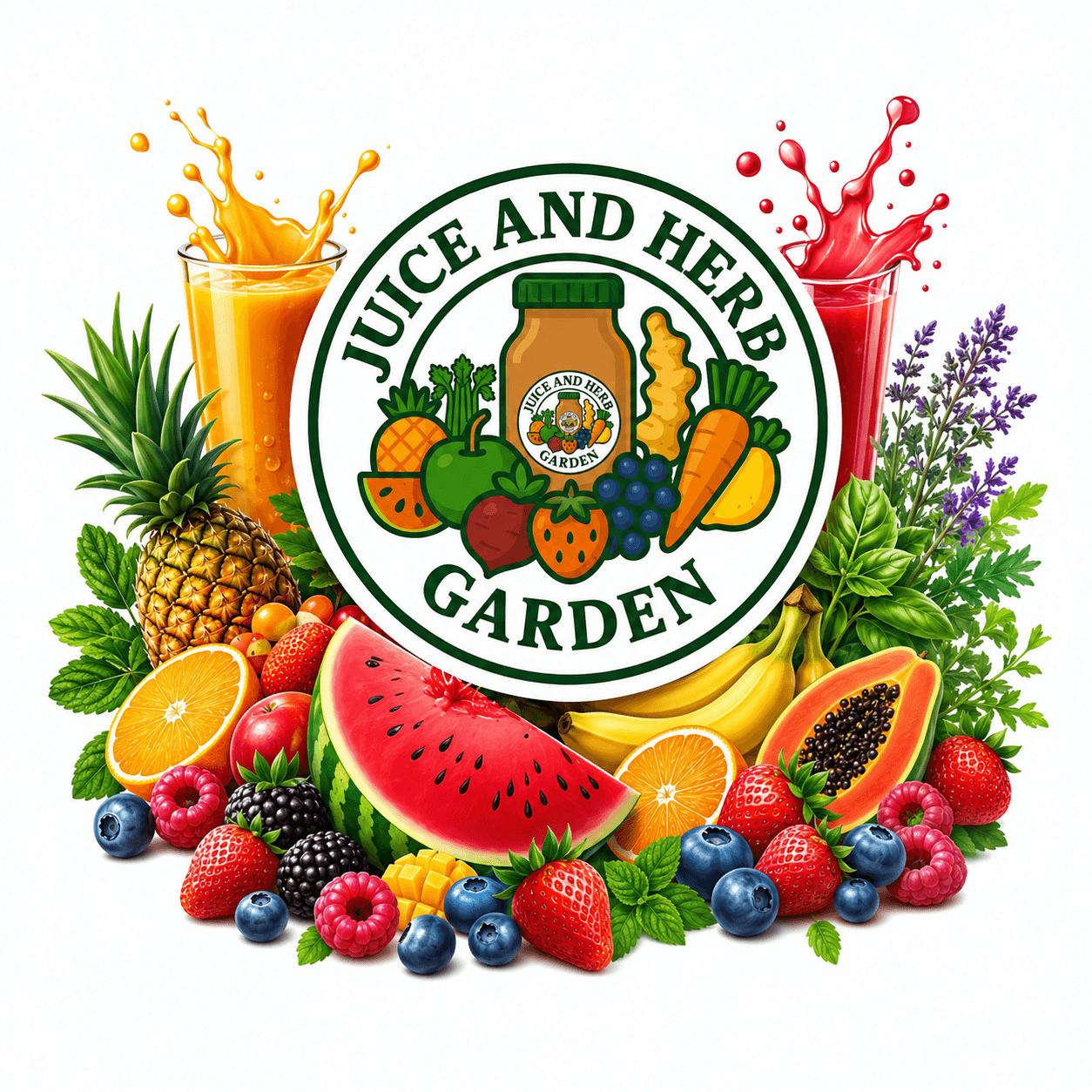 Juice And Herb Garden